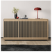 Profile 8477 Tall Entertainment Cabinet | Washed Oak