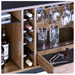 Corridor 5621SV Bar Cabinet | Charcoal Stained Ash