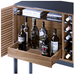 Corridor 5621SV Bar Cabinet | Charcoal Stained Ash