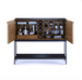 Corridor 5621SV Bar Cabinet | Charcoal Stained Ash